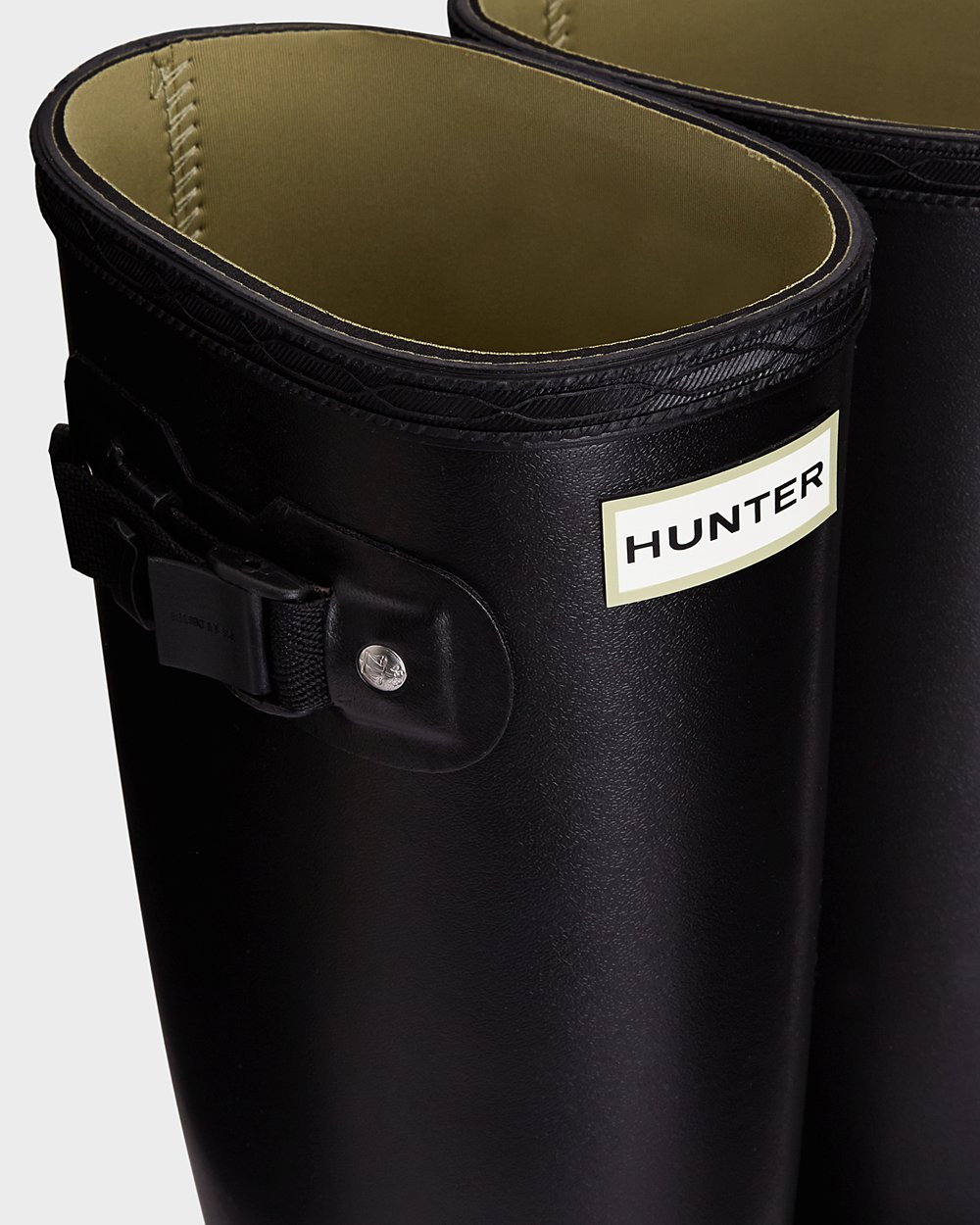 Galochas Altas Hunter Feminina Pretas - Norris Field Neoprene Lined - 45JPIVDTE